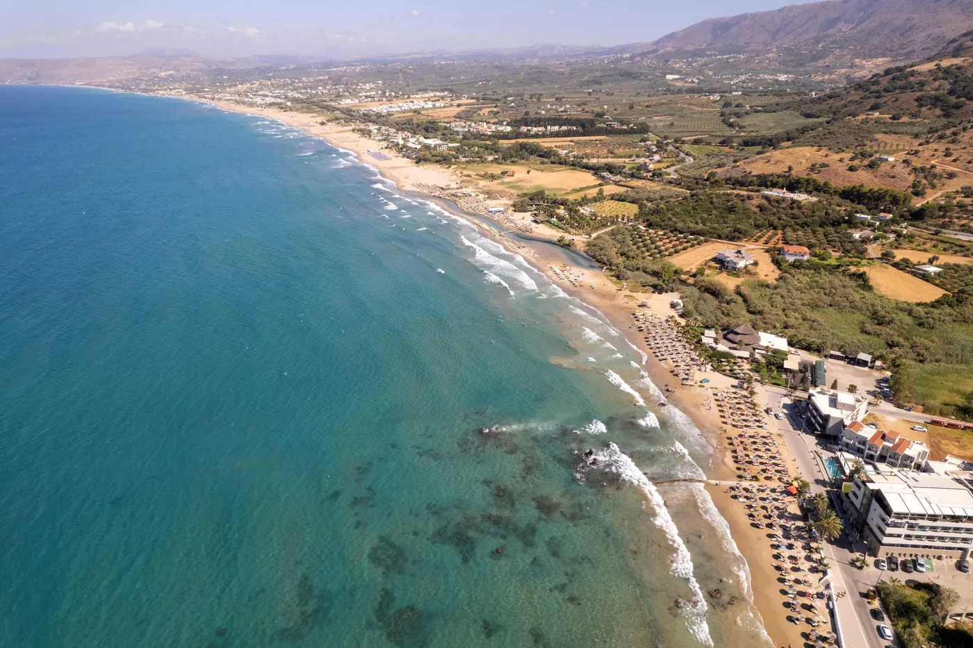 Georgioupolis Beach: Extensive, Scenic, and Sandy