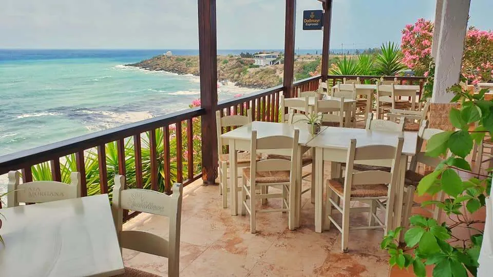 Akti: Homemade food with a view of Orthi Ammos beach