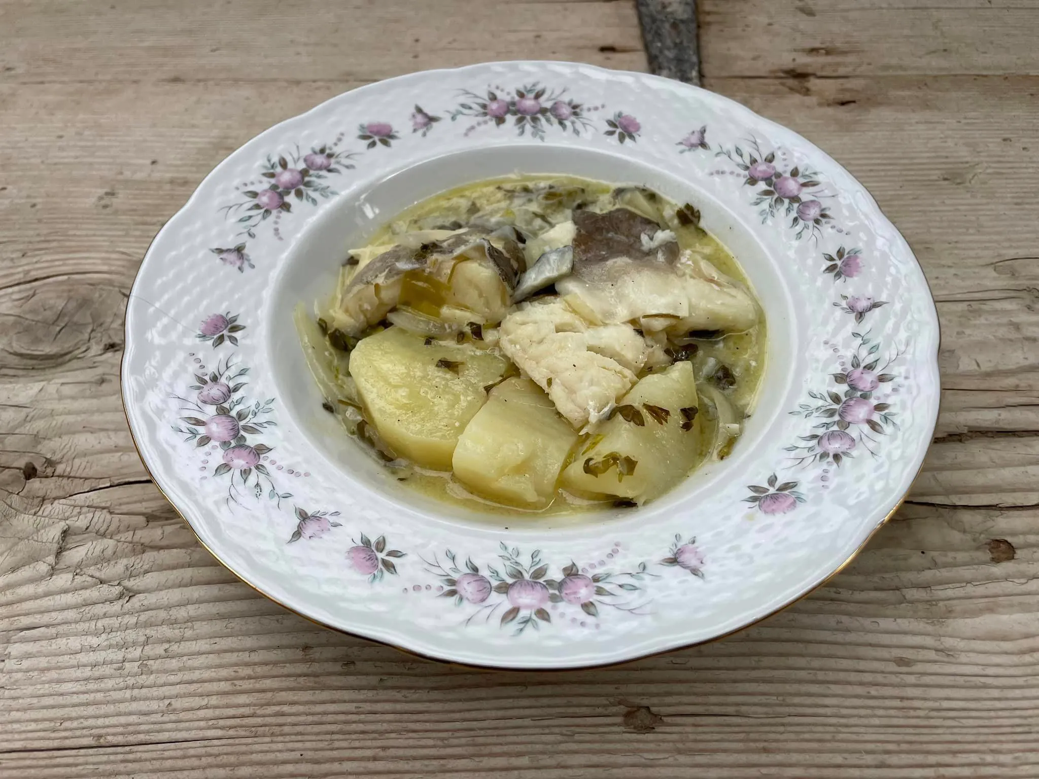 Μπακαλιάρος παστός με σάλτα νεραντζιού