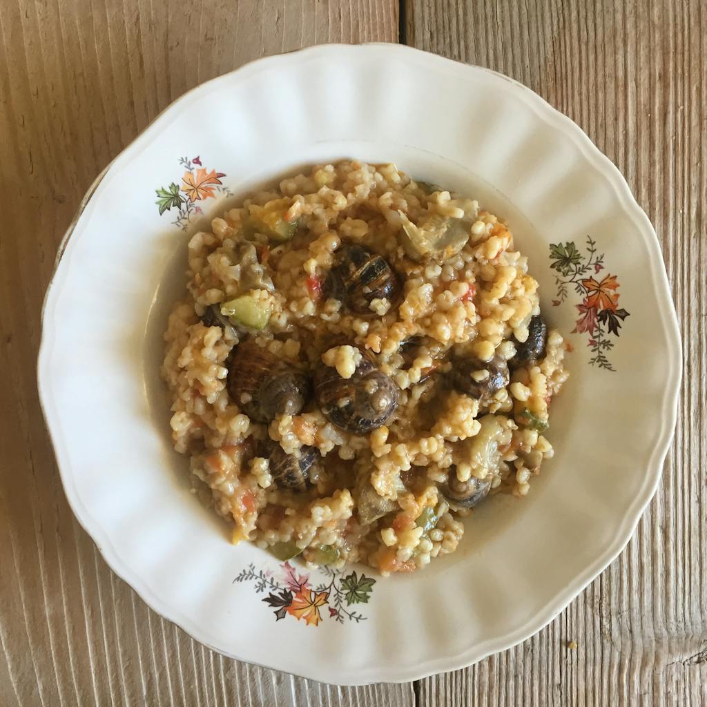 Cracked Wheat and Snails