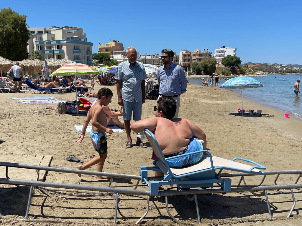 New Sea Trac System for Accessible Beach Entry in Nea Chora