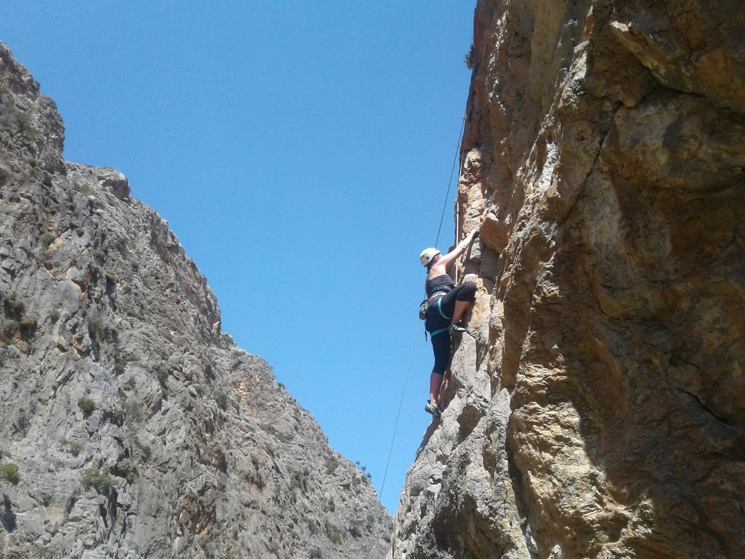 Climbing in Agiofarago: A Thrilling Adventure with a Refreshing Reward