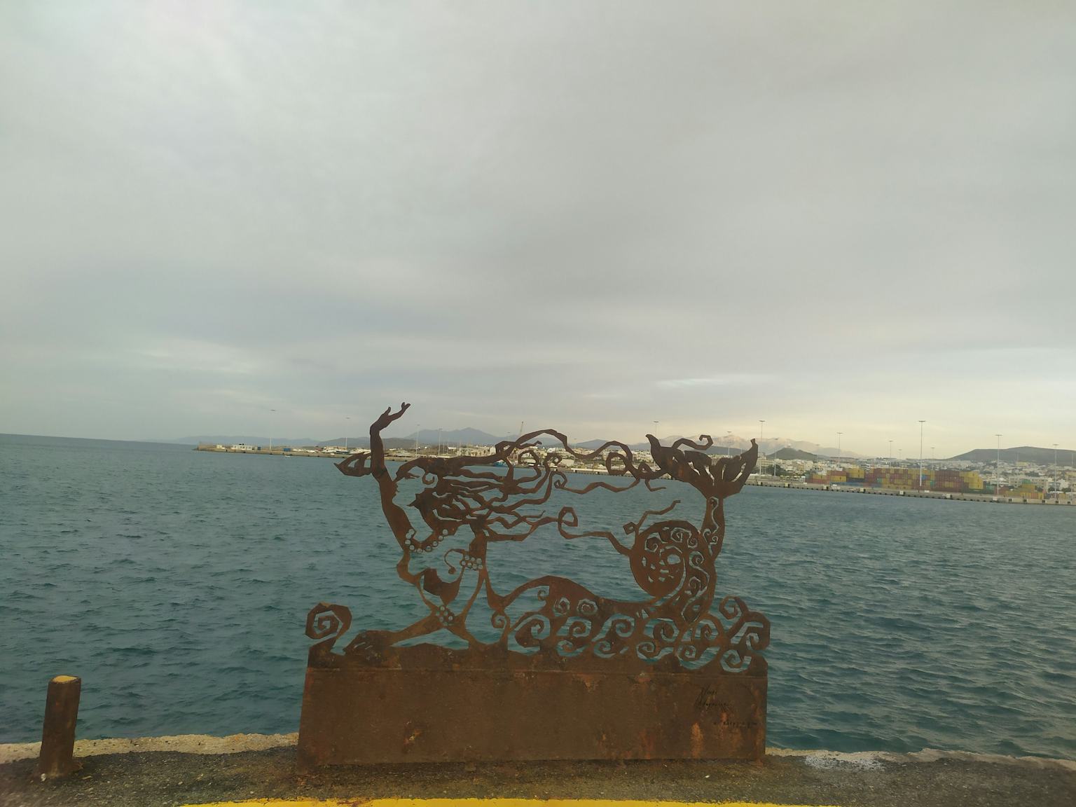 A Mermaid Welcomes You at the Heraklion Port!